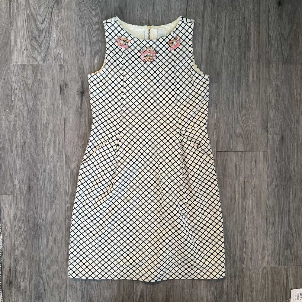 Crewcuts J.Crew Modern Preppy Girls Shift Dress 12 Party Geometric Old Money